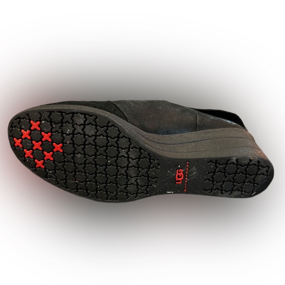 Ugg black wedge lace-up ankle booties - Picture 6 of 13